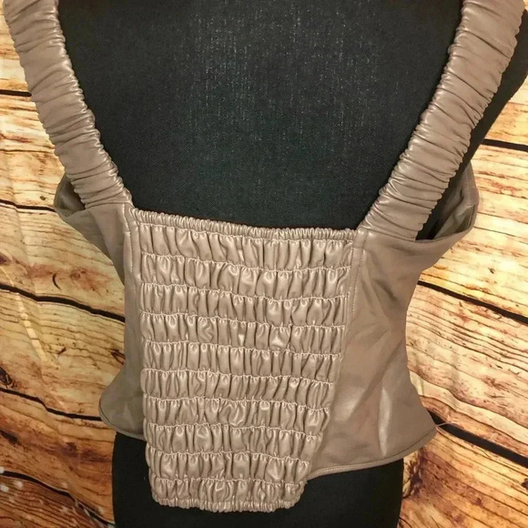 FAUX Leather Corset Top size 1X - Picture 7 of 15
